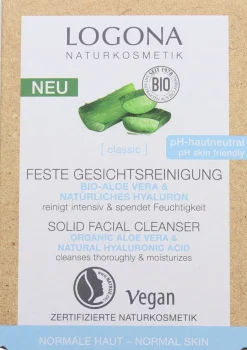 CLASSIC Detergente Viso Solido Aloe Vera Bio e Acido Ialuronico Naturale, 60 g