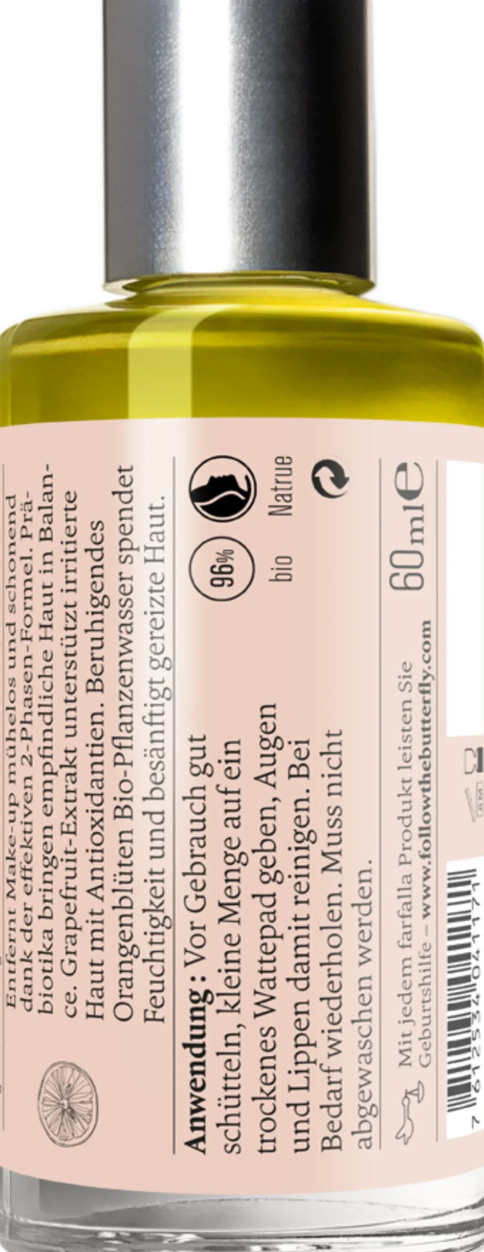 Cleansing Prebio Grapefruit 2-Phase Make-up Remover, 60 ml