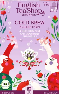 Collezione Cold Brew Tea Bio - 4 Varietà per Infusione a Freddo, 20 bustine (40 g)
