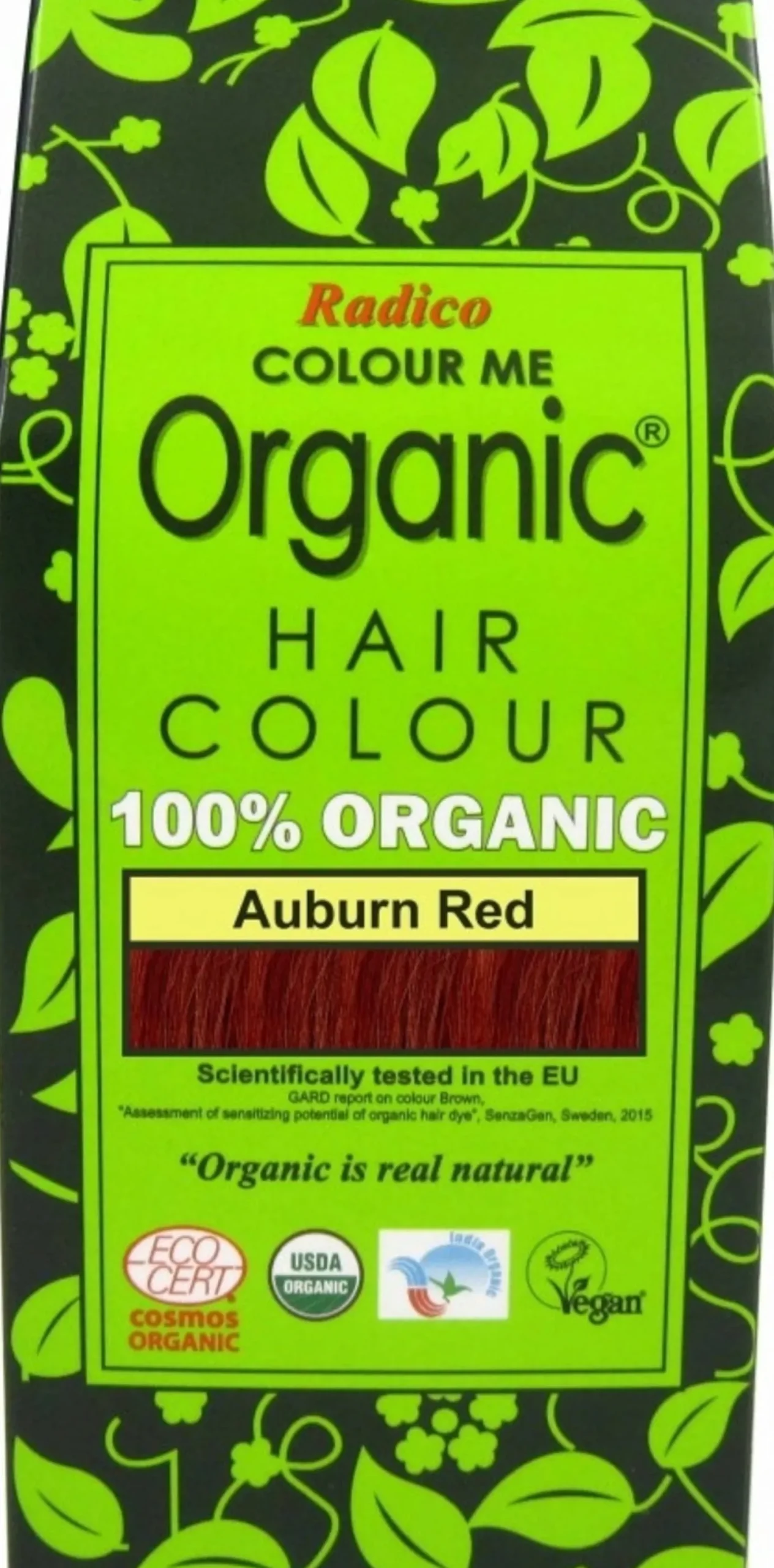 Colorante Vegetale per Capelli Auburn Red, 100 g