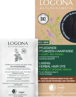 Colore in Polvere per Capelli a Base di Erbe Indigo, 100 g
