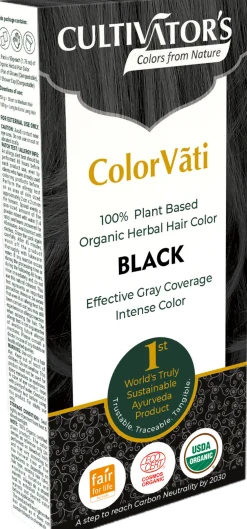 ColorVãti Organic Herbal Hair Color - 17 Black, 100 g