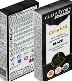 ColorVãti Organic Herbal Hair Color - 17 Black, 100 g