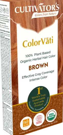 ColorVãti Organic Herbal Hair Color - 07 Brown, 100 g