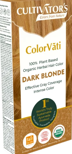 ColorVãti Organic Herbal Hair Color - 04 Dark Blonde, 100 g