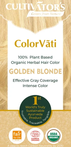 ColorVãti Organic Herbal Hair Color - 01 Golden Blonde, 100 g