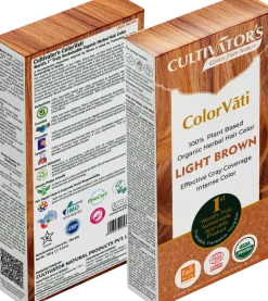 ColorVãti Organic Herbal Hair Color - 06 Light Brown, 100 g