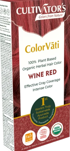 ColorVãti Organic Herbal Hair Color - 11 Wine Red, 100 g