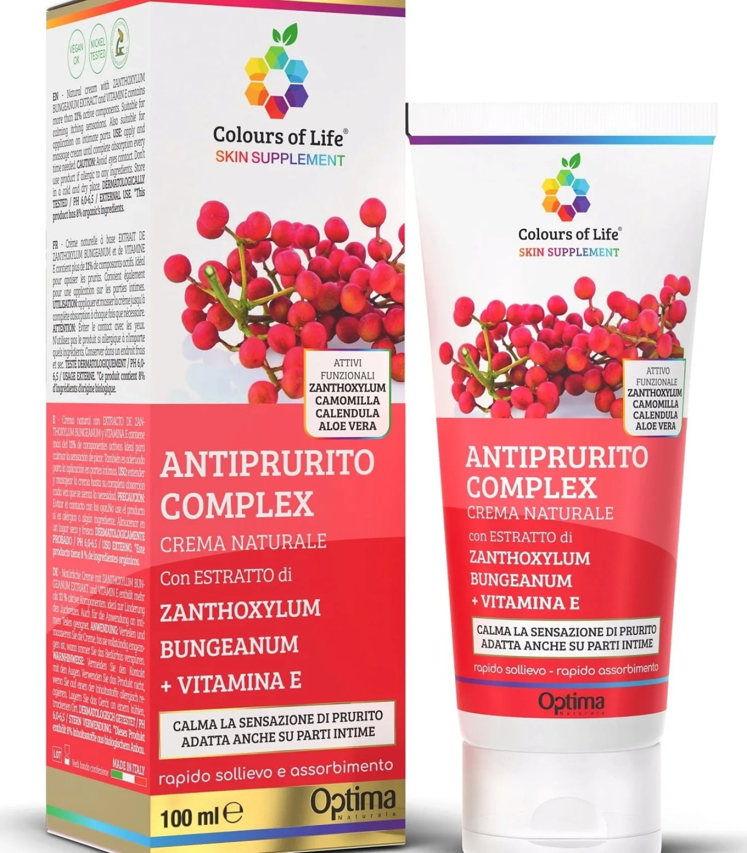 Colours of Life Crema Eudermica Antiprurito Complex, 100 ml