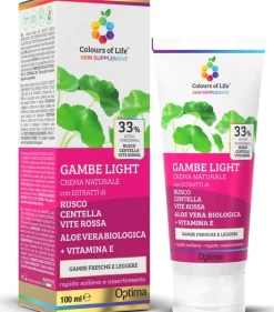 Colours of Life Crema Eudermica Gambe light, 100 ml