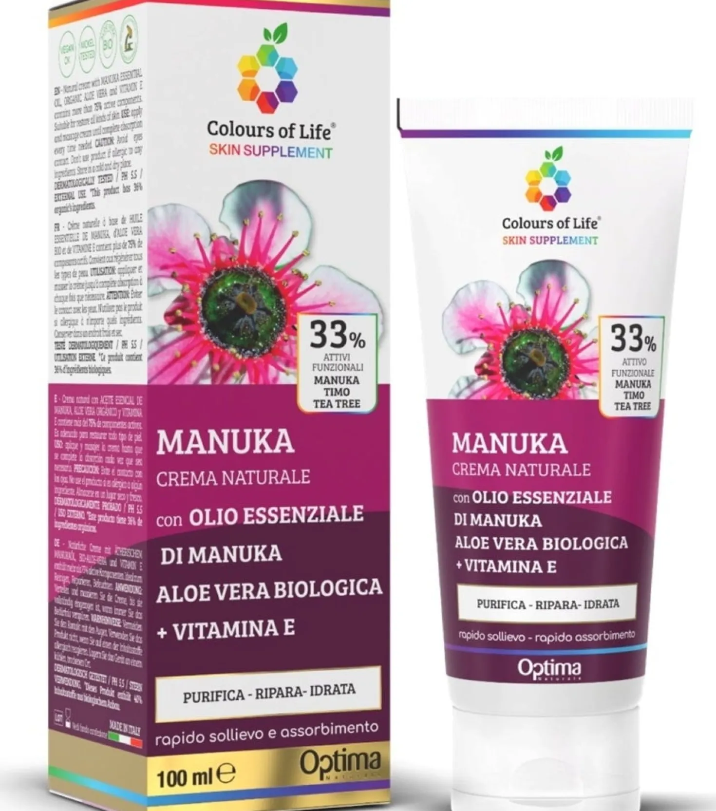 Colours of Life Crema Eudermica Manuka, 100 ml