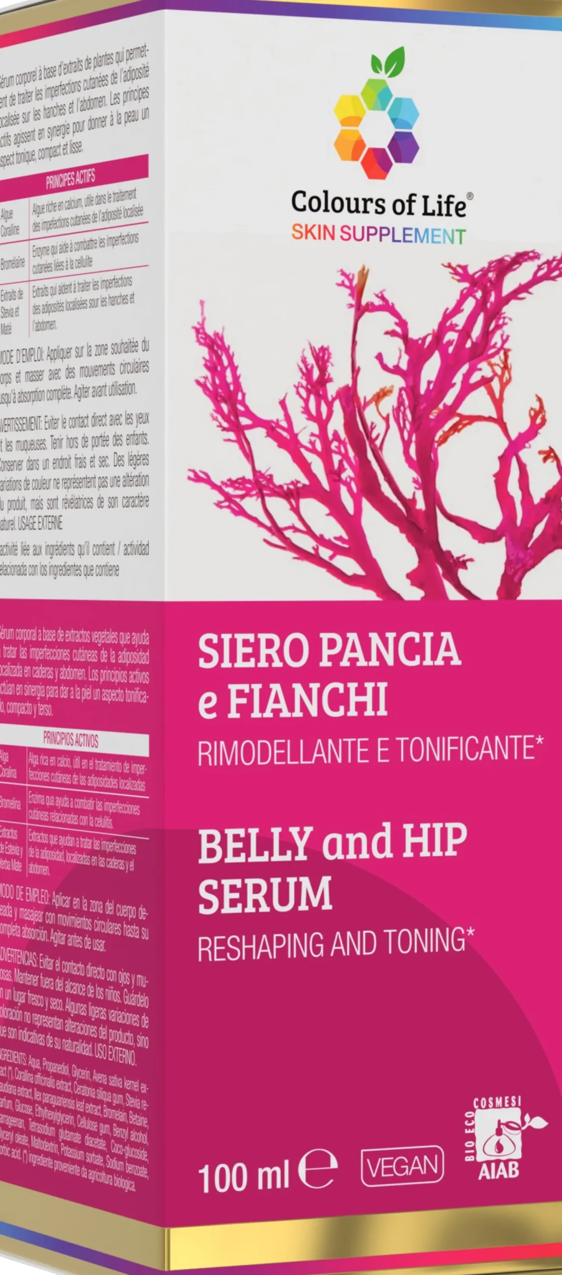 Colours of Life Siero Pancia e Fianchi, 100 ml