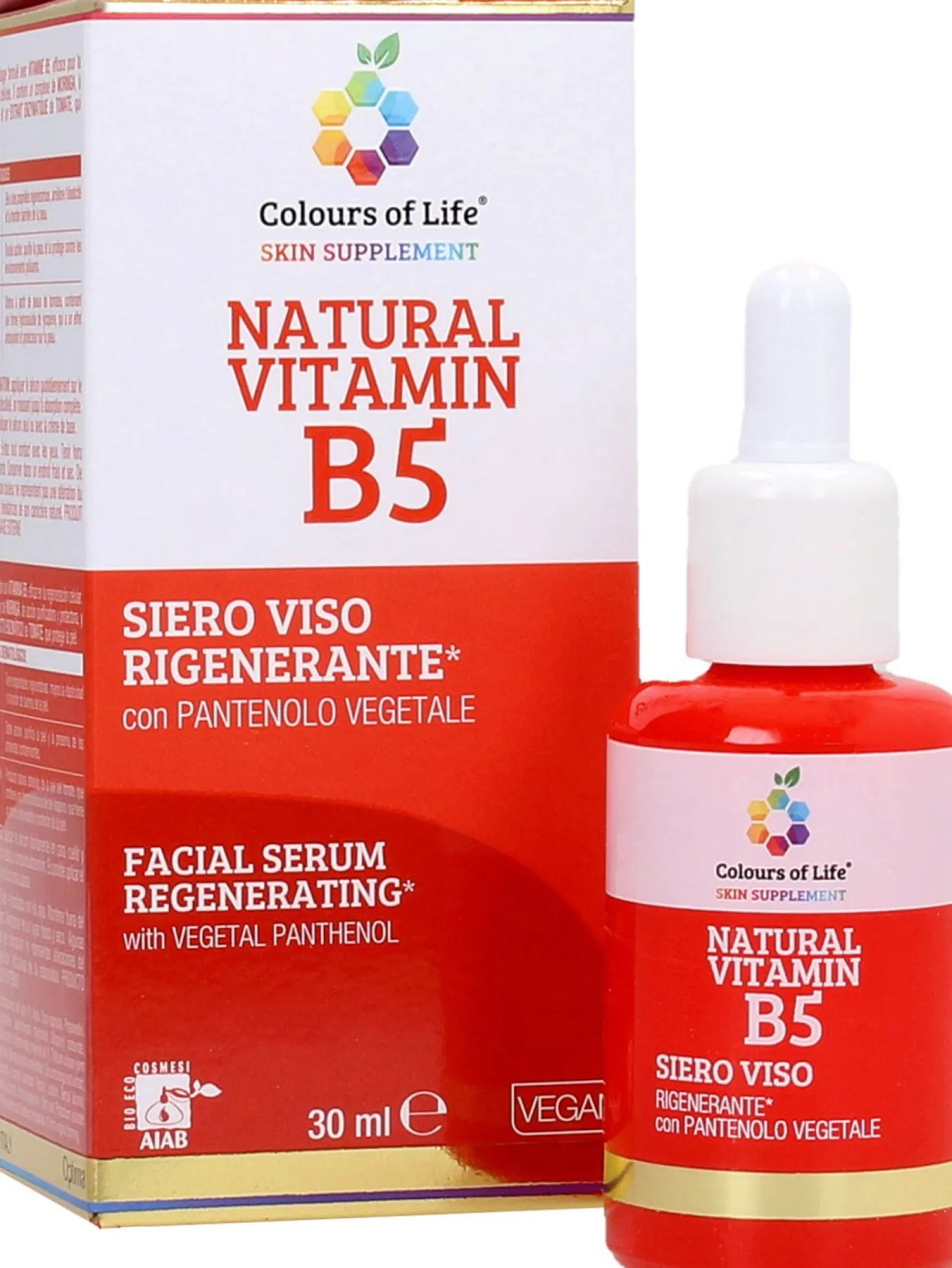 Colours of Life Siero Rigenerante alla Vitamina B5, 30 ml