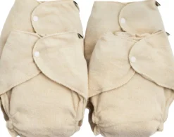 Confezione da 4 Pannolini Lavabili, beige (4 pezzi)