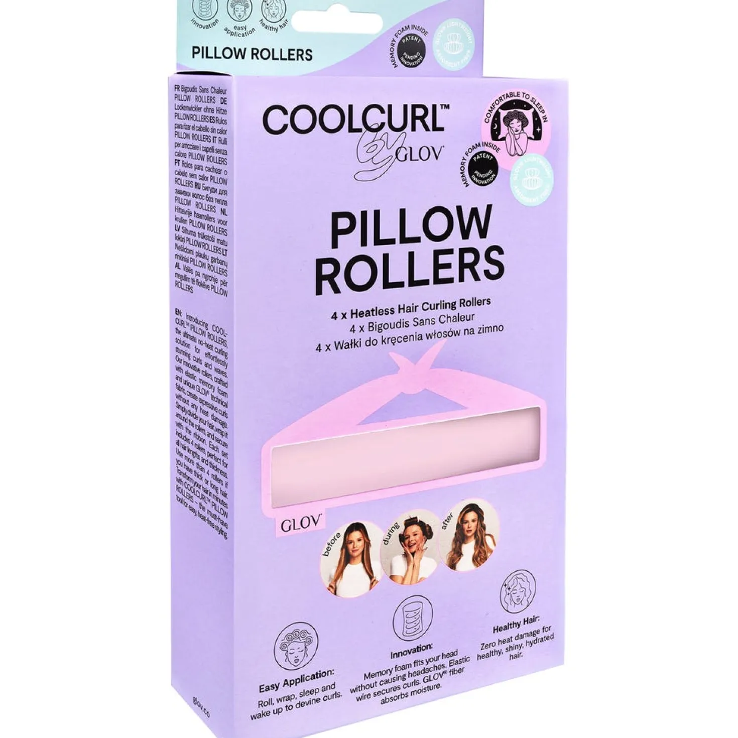 COOLCURL™ Pillow Rollers, Pink