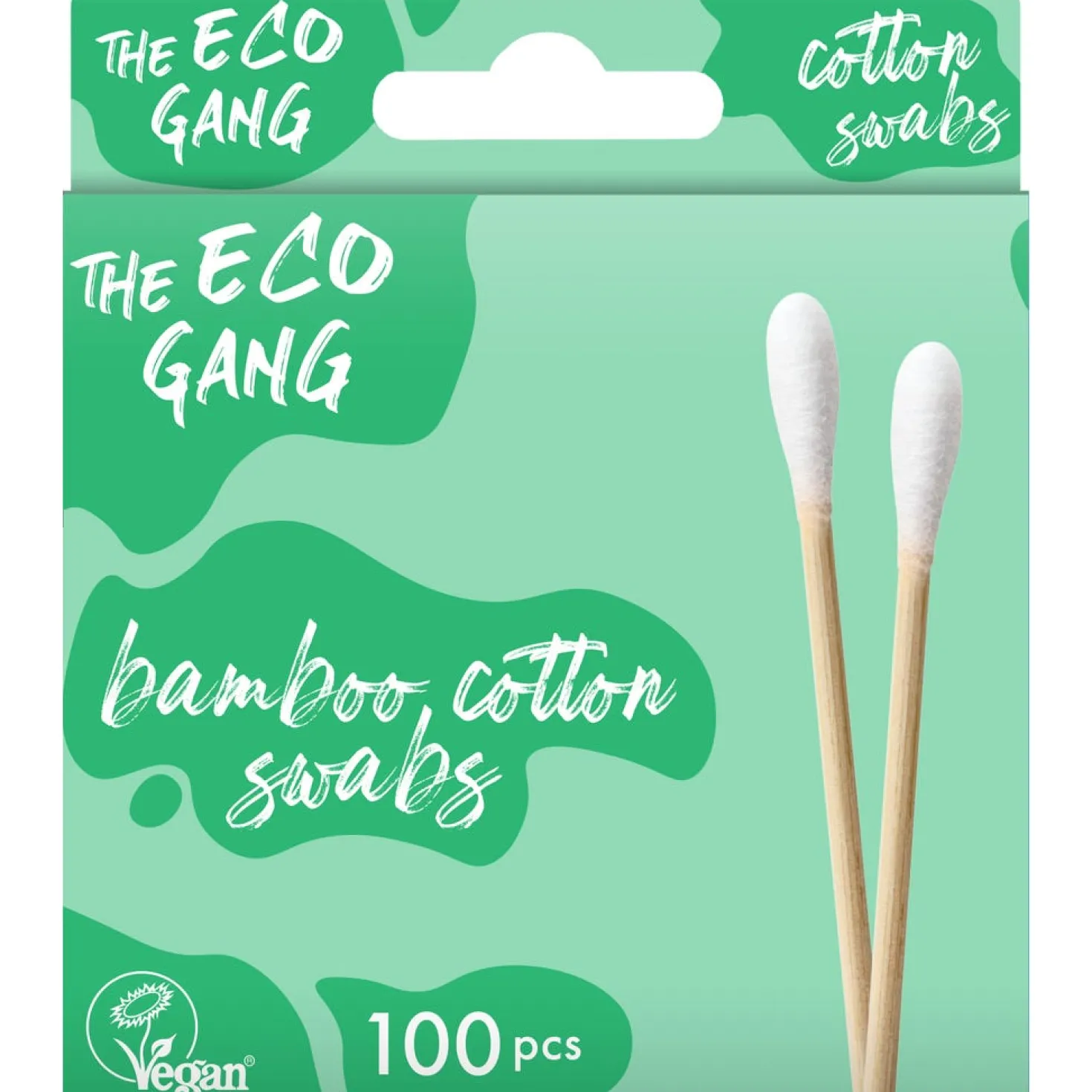 Cotton Swabs, Green (100 pezzi)
