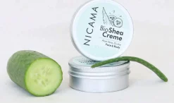 Crema al Burro di Karité Bio, Aloe Vera e Cetriolo, 50 ml
