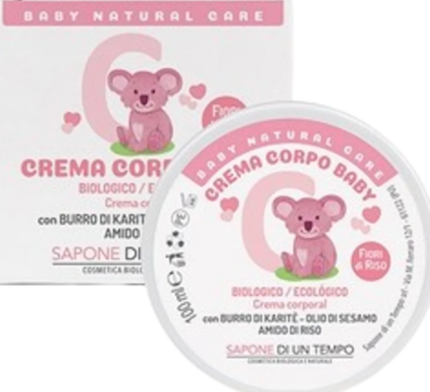 Crema Corpo Baby Fiori Di Riso, 100 ml
