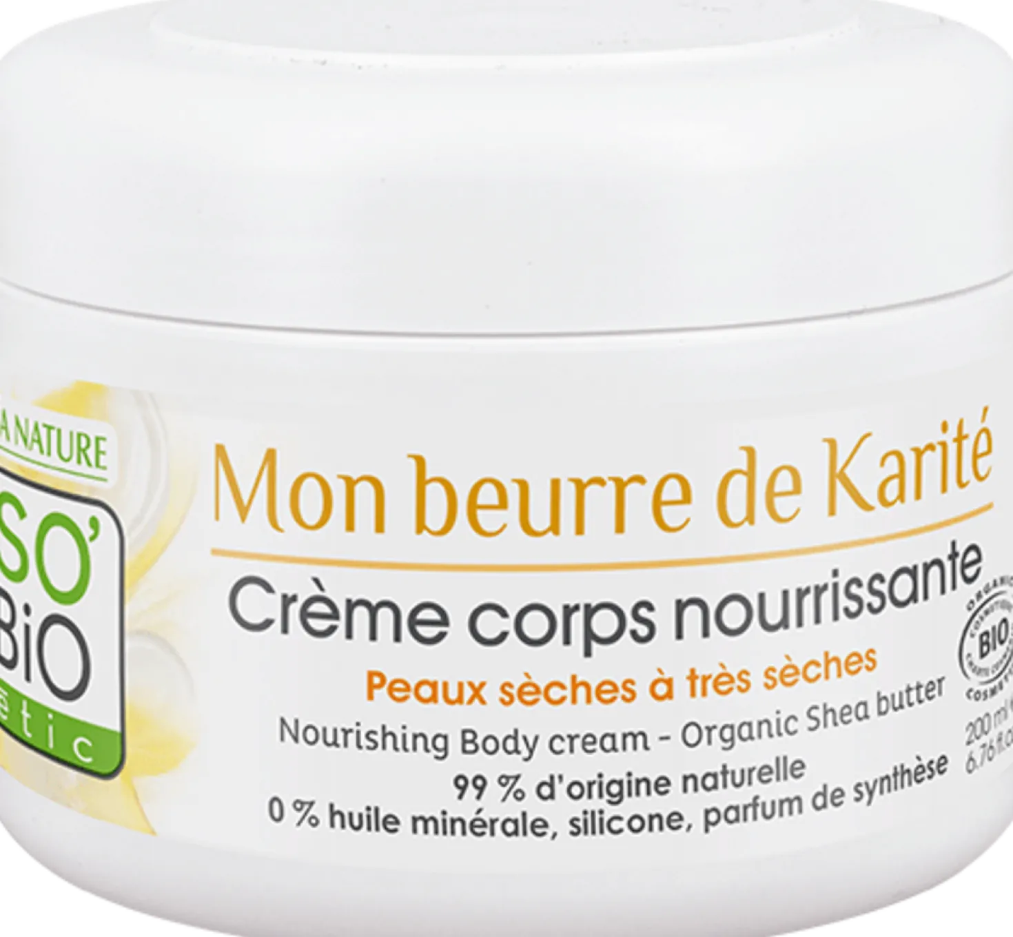 Crema Corpo Nutriente al Burro di Karitè, 200 ml