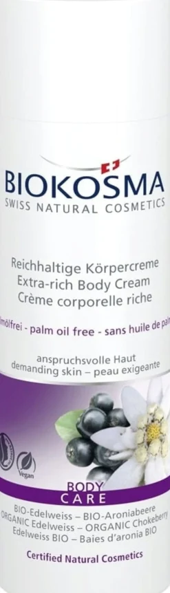 Crema Corpo Ricca Stella Alpina Bio e Aronia Bio, 200 ml