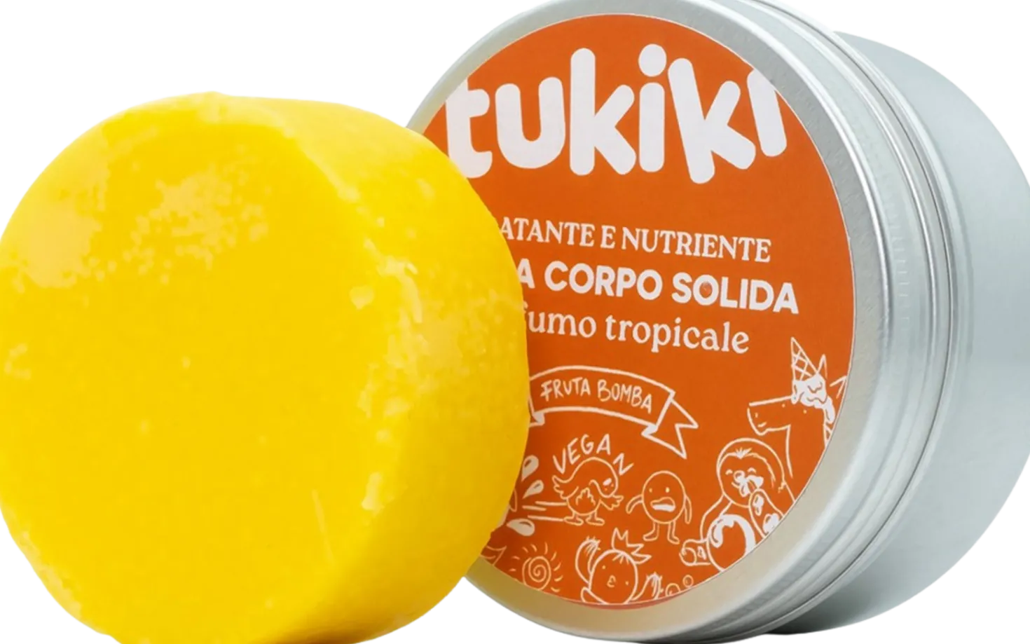 Crema Corpo Solida Idratante e Nutriente, Note Tropicali - Fruta Bomba, 60 g