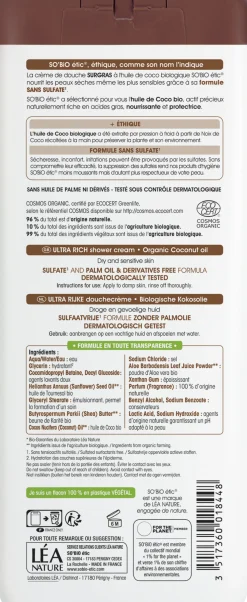Crema Doccia Ultra Ricca al Cocco, 650 ml