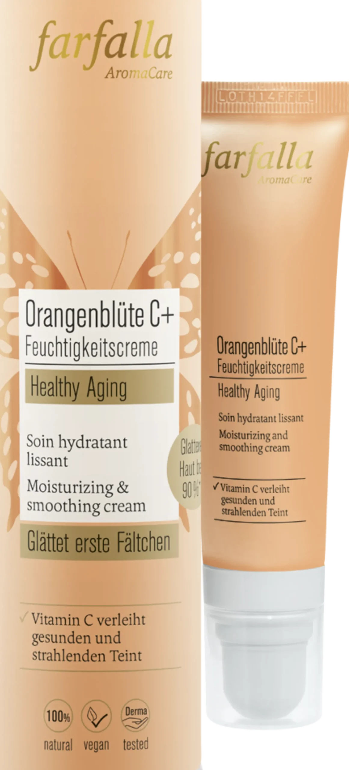 Crema Idratante Fiori d'Arancio e Vitamina C+, 30 ml