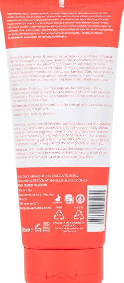 Crema Lavante No-Poo con Argilla Verde, 200 ml