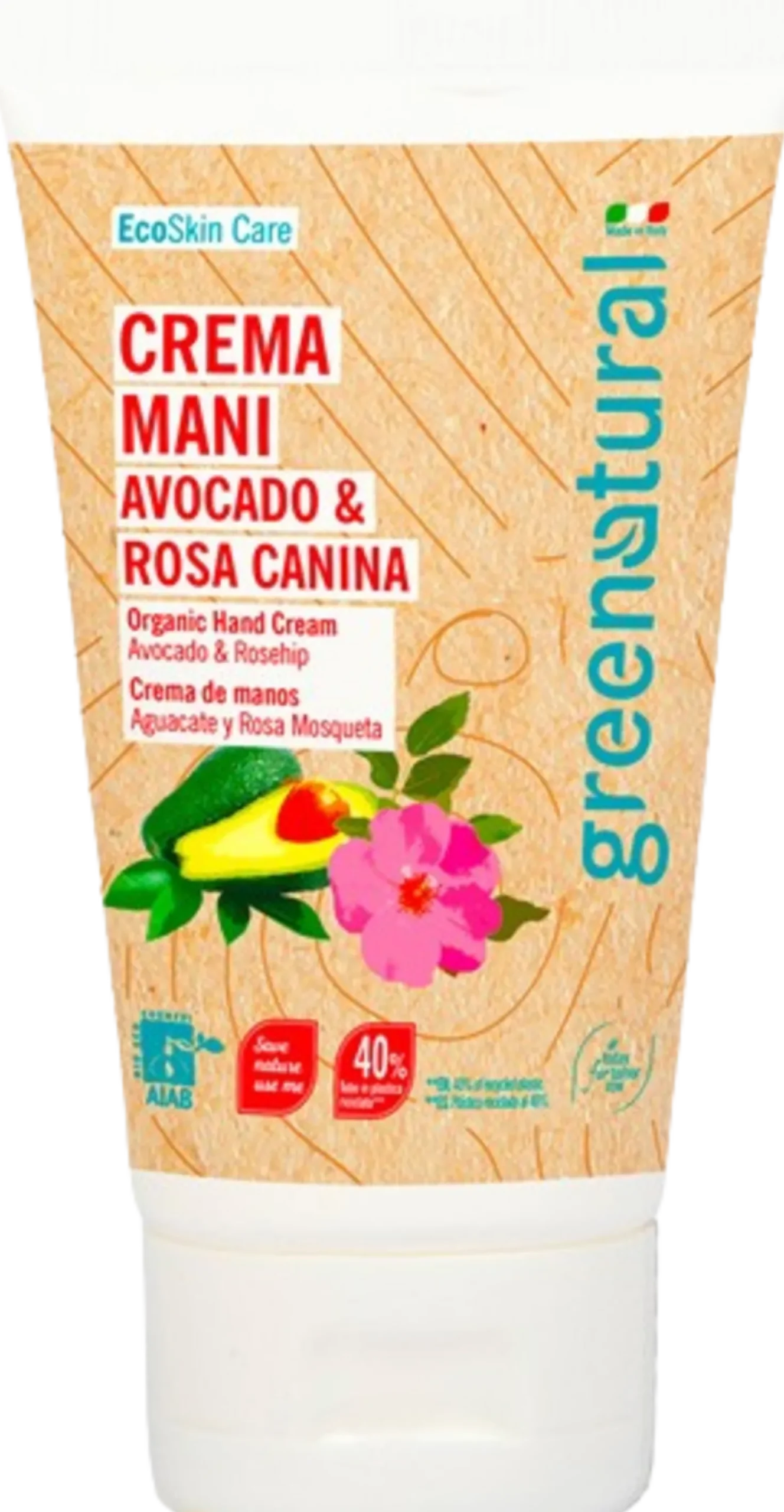 Crema Mani Avocado & Rosa Canina, 75 ml