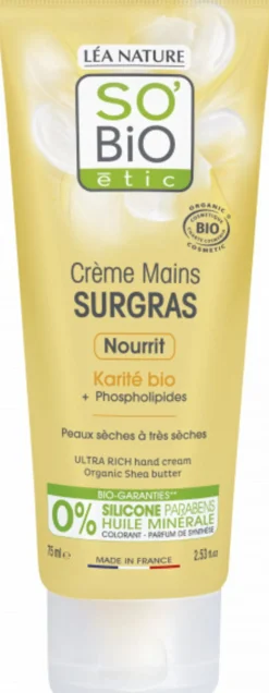 Crema Mani Nutriente al Burro di Karité Bio, 75 ml