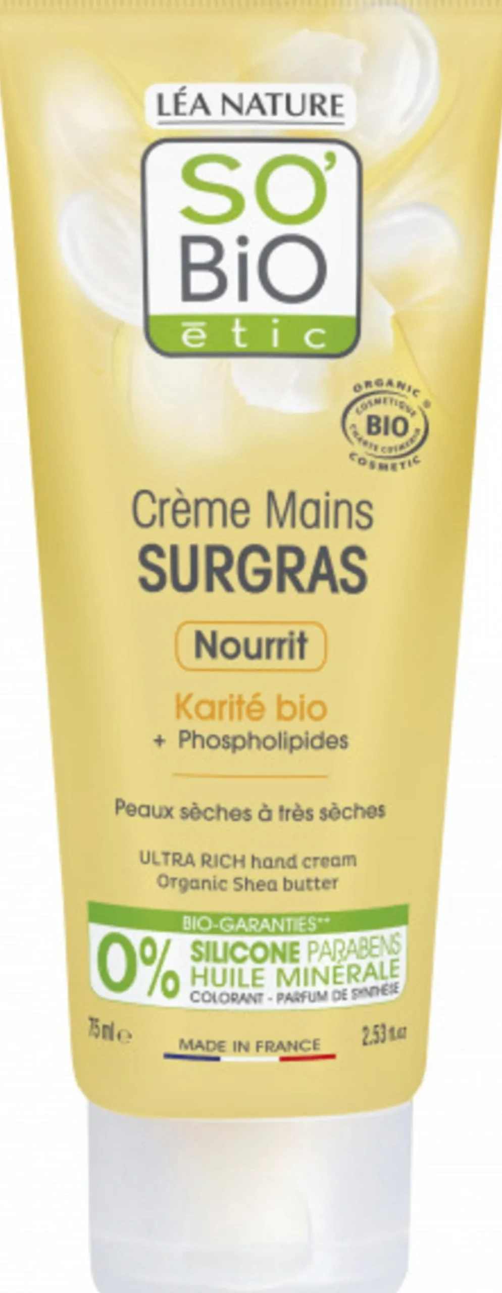 Crema Mani Nutriente al Burro di Karité Bio, 75 ml