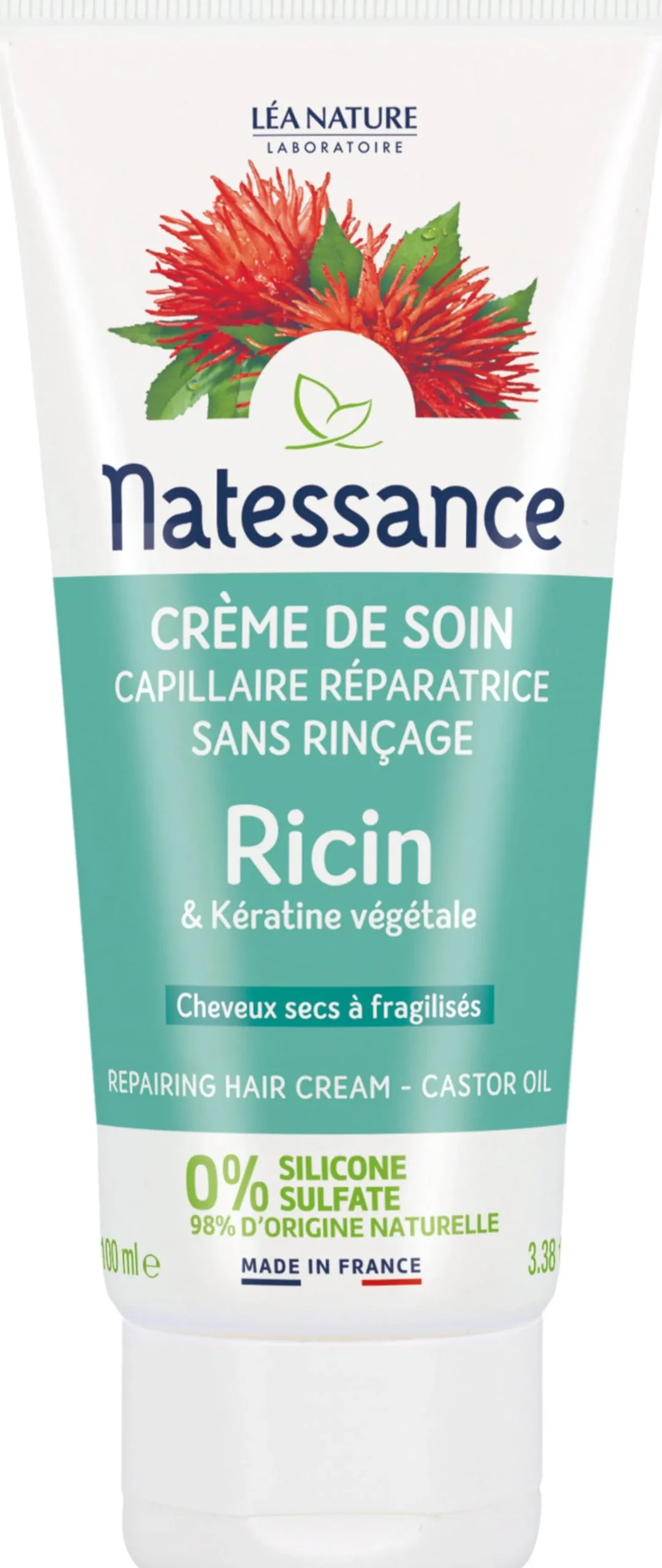 Crema per Capelli all'Olio di Ricino, 100 ml