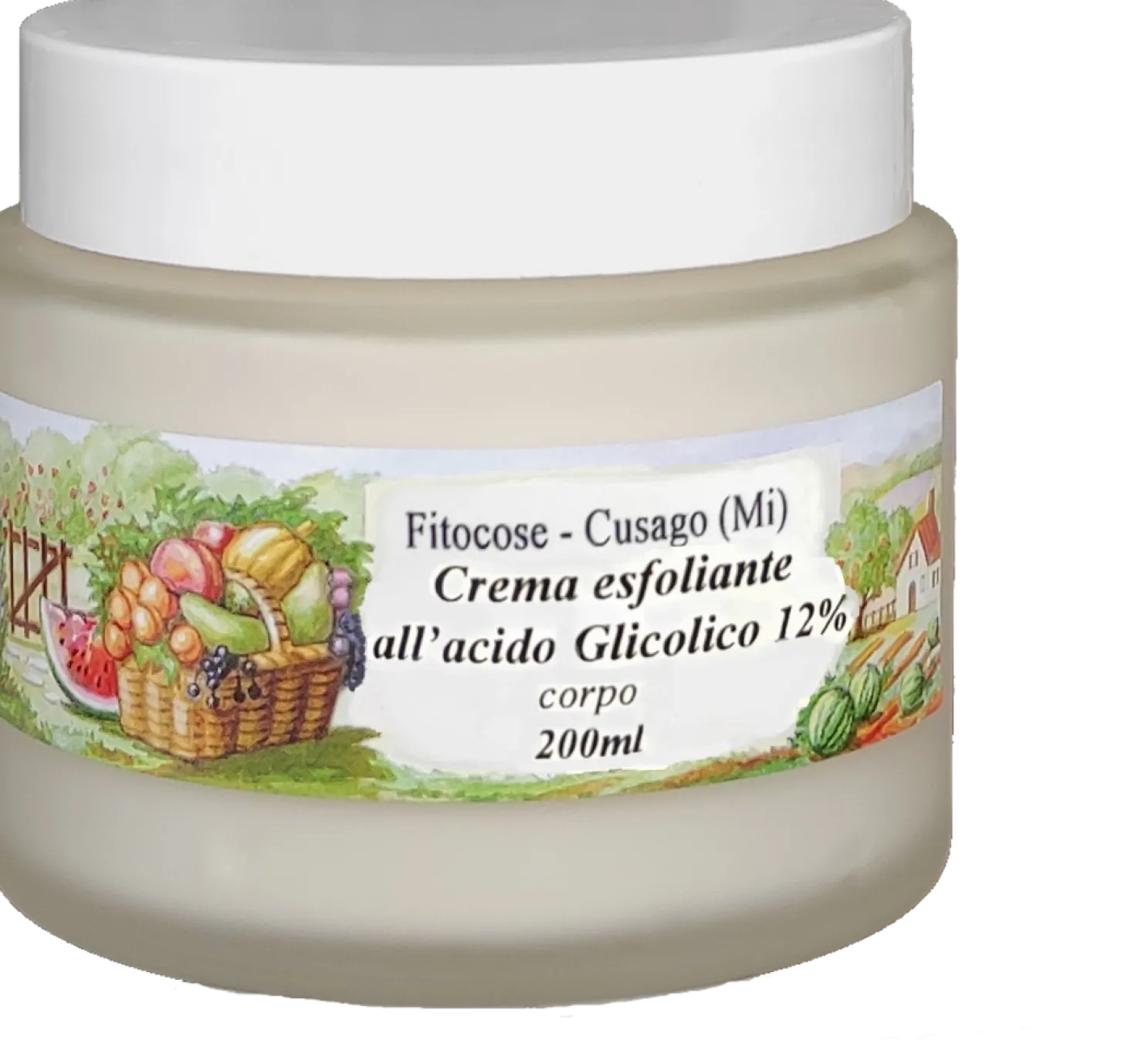 Crema per il Corpo all'Acido Glicolico 12%, 200 ml