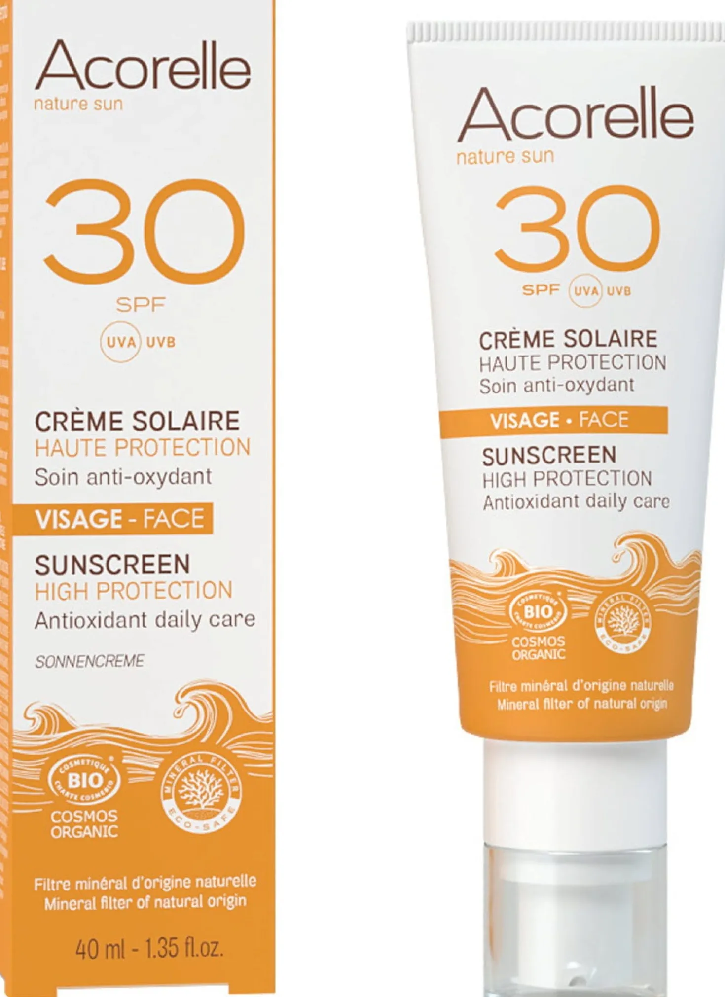 Crema Solare Viso SPF 30, 40 ml