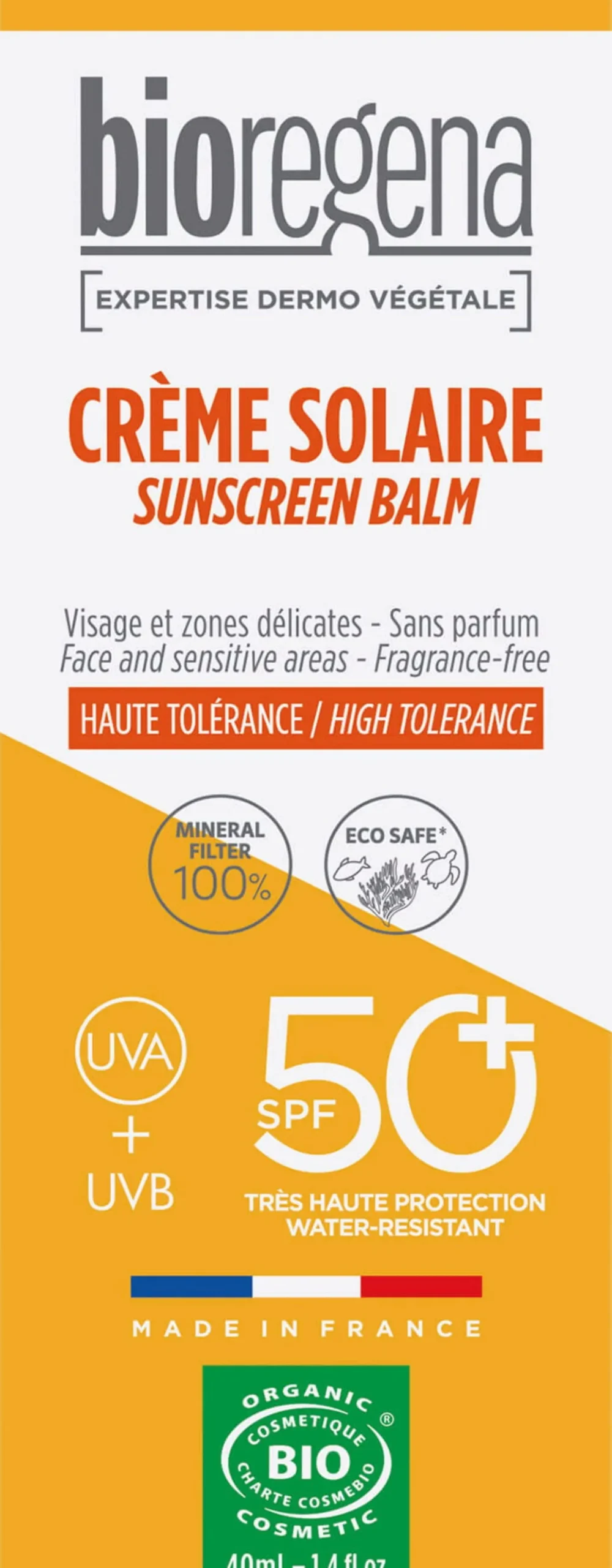 Crema Solare Viso SPF 50+, 40 ml