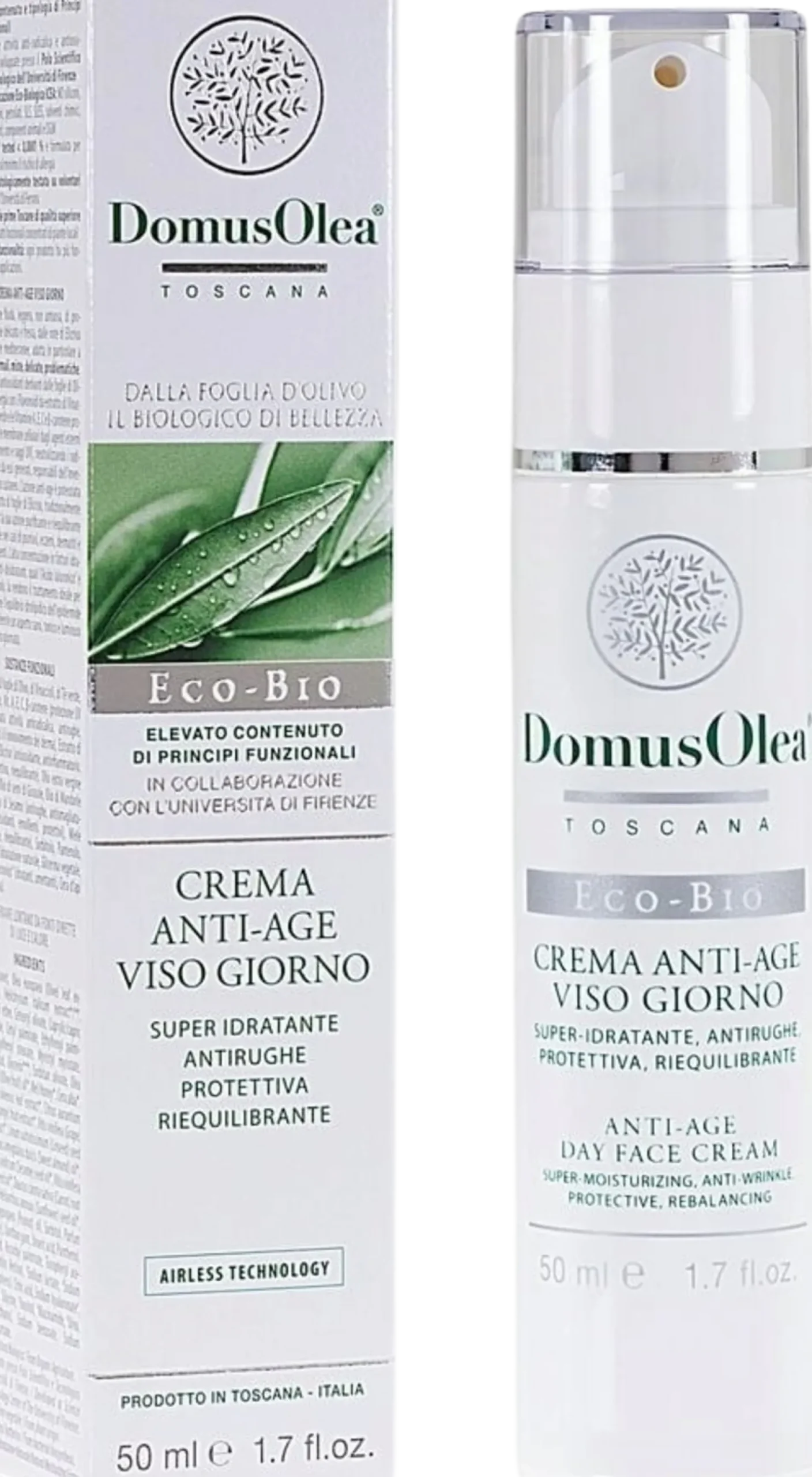 Crema Viso Anti Age Giorno - Airless, 50ml