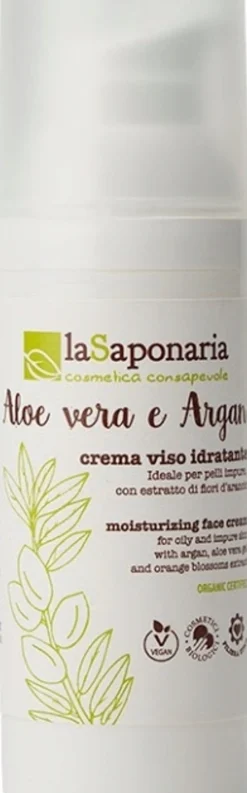 Crema Viso Idratante Aloe Vera e Argan, 50 ml