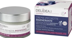 Crema Viso Notte Rigenerante Mirtillo & Fiore di Loto, 50 ml