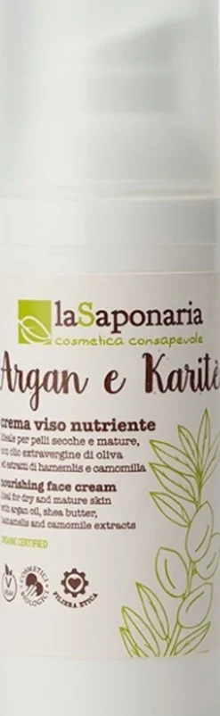 Crema Viso Nutriente Argan e Karité, 50 ml