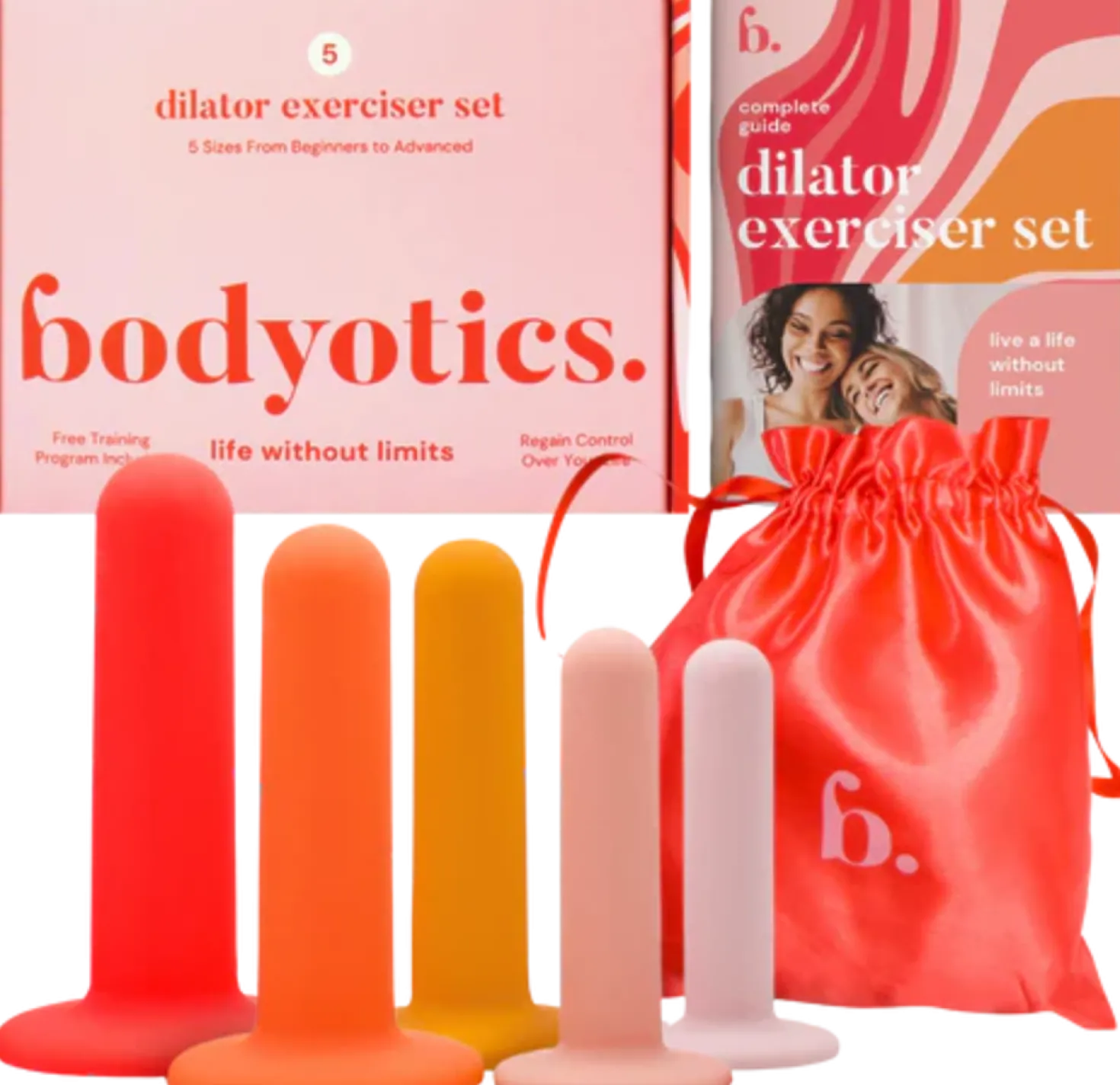 Deluxe Soft - Dilatatori per il Pavimento Pelvico, 5 pezzi