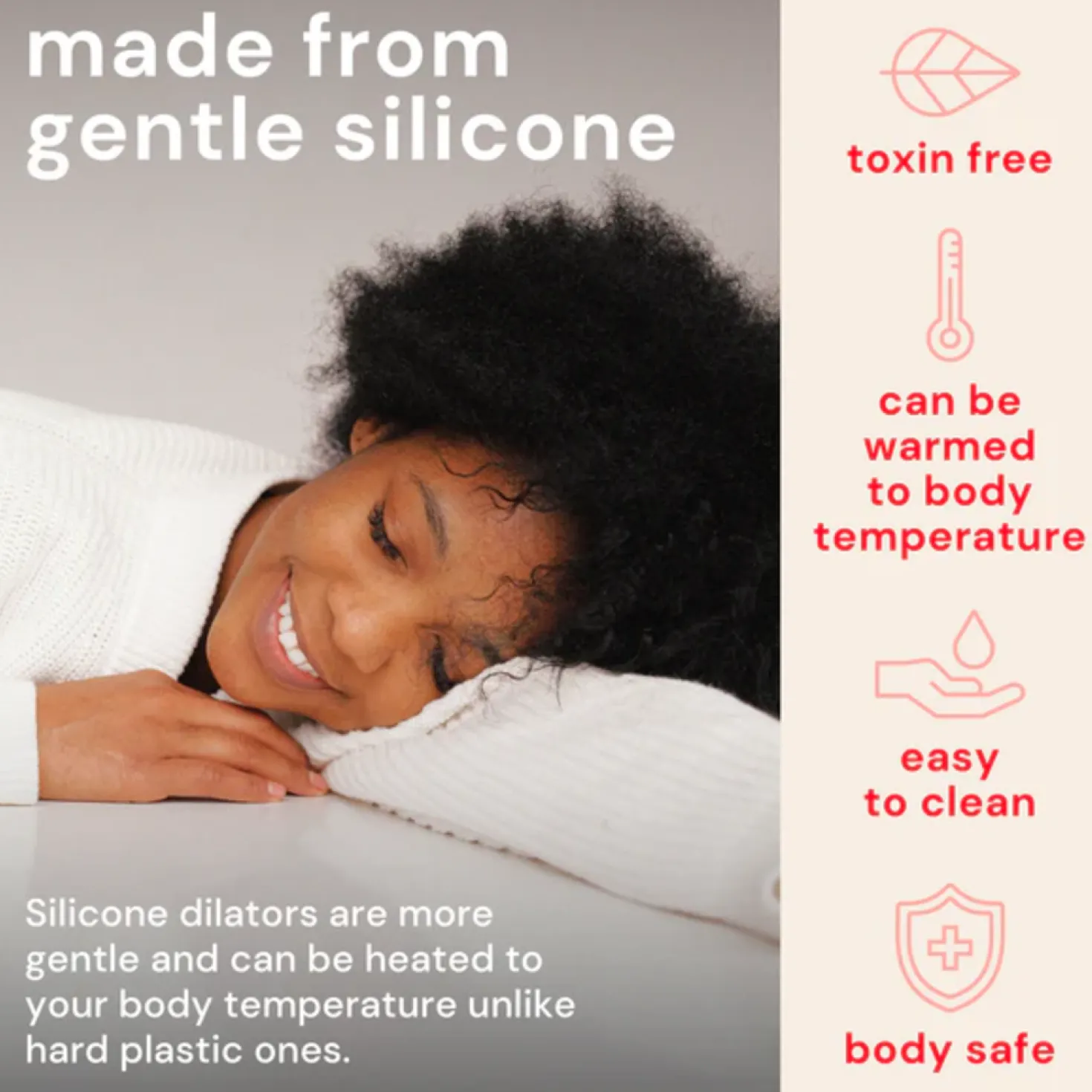 Deluxe Soft - Dilatatori per il Pavimento Pelvico, 5 pezzi