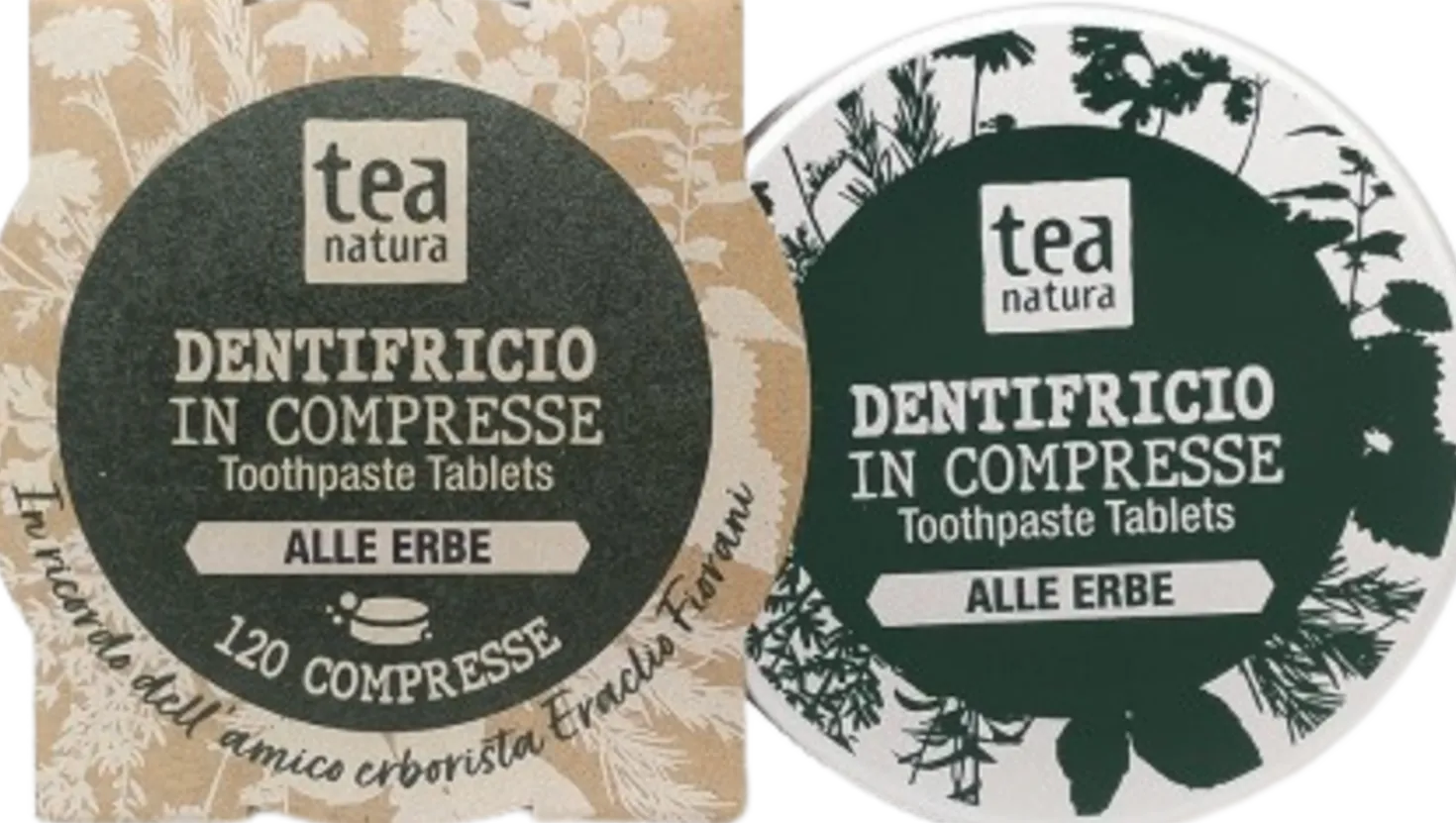 Dentifricio in Compresse alle Erbe, 120 pezzi