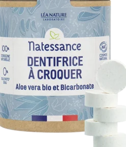 Dentifricio in Pastiglie Aloe Vera e Bicarbonato di Sodio, 80 pezzi