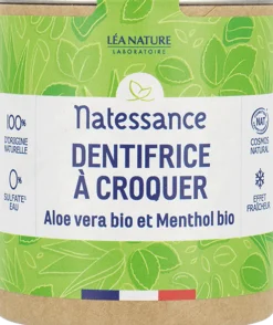 Dentifricio in Pastiglie Aloe Vera e Mentolo, 80 pezzi