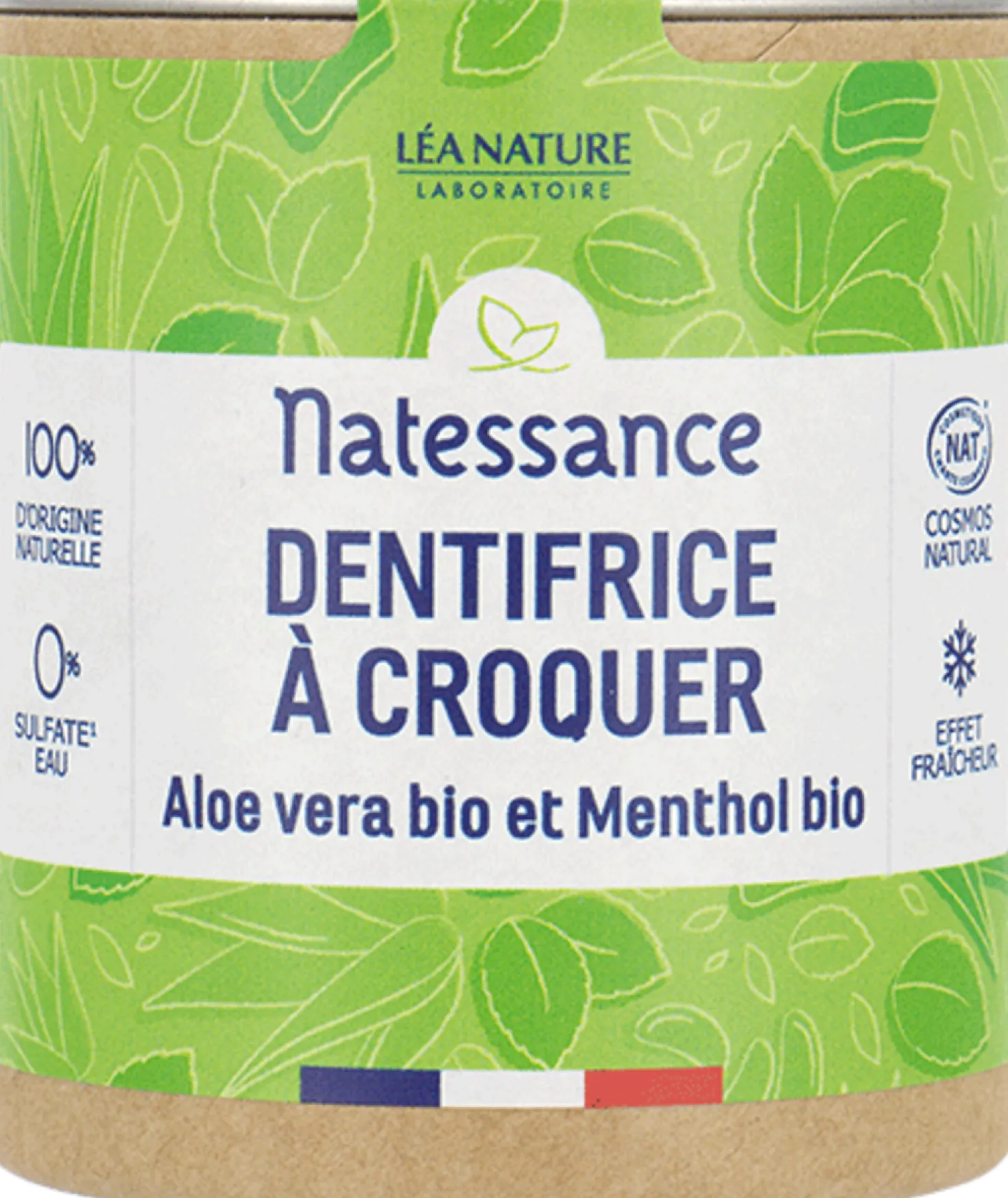 Dentifricio in Pastiglie Aloe Vera e Mentolo, 80 pezzi