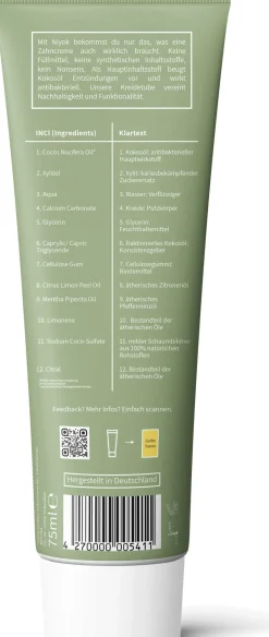 Dentifricio Menta e Limone, 75 ml