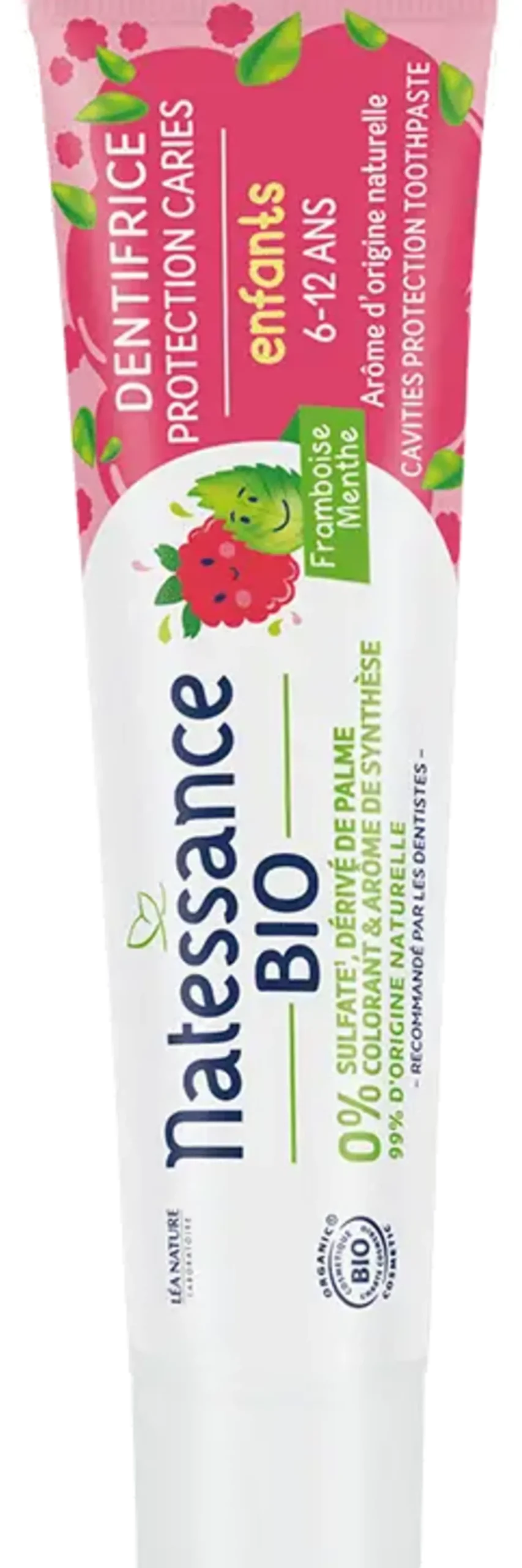 Dentifricio per Bambini Lampone e Menta, 75 ml