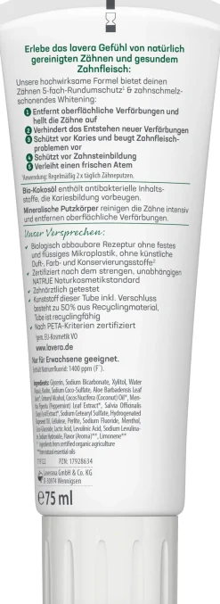 Dentifricio Sensitive Whitening, 75 ml