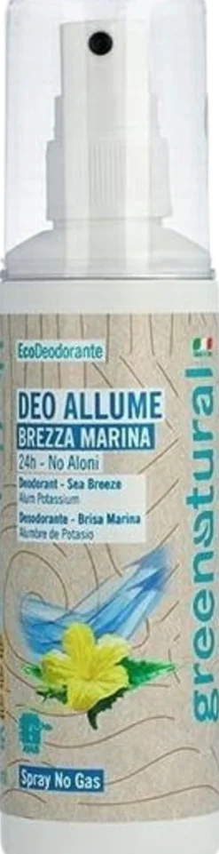 Deodorante Allume di Potassio Brezza Marina, Spray (100 ml)