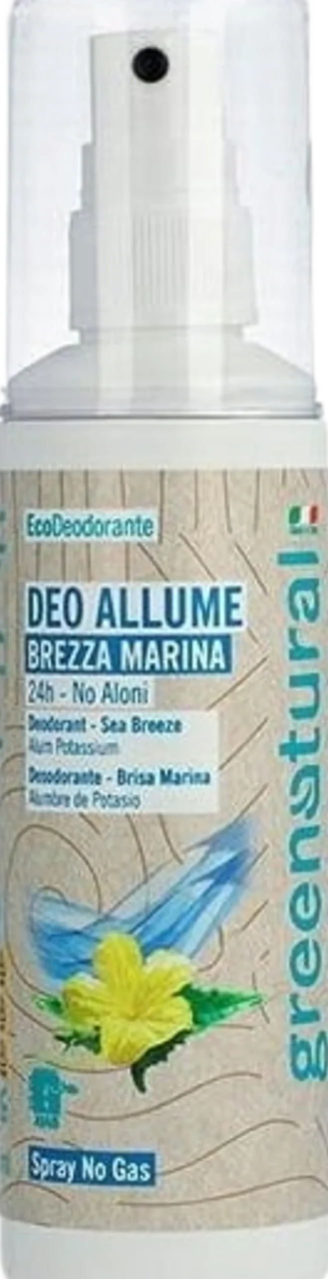 Deodorante Allume di Potassio Brezza Marina, Spray (100 ml)